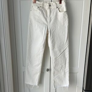 Madewell 90’s straight crop Women's Off White Jeans 24P